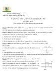Đề khảo sát chất lượng đầu năm có đáp án môn: Vật lý 12 - Trường THPT Thuận Thành số 1 (Năm học 2014-2015)