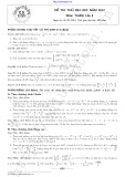 Đề thi thử đại học năm 2012 môn: Toán - Lần 4