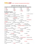 Bài tập ôn tập môn: Tiếng Anh 10 - Bài 4,5,6
