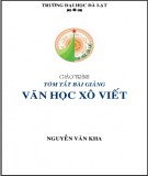 Giáo trình tóm tắt bài giảng Văn học Xô Viết: Phần 2