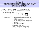 Bài giảng Chương 1: Chuyển động một chiều của chất lỏng nén được