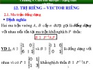 Bài giảng Toán cao cấp 1 - Chương 5: Chéo hóa matrận – Dạng toàn phương