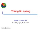 Bài giảng Thông tin quang - Nguyễn Thị Quỳnh Hoa