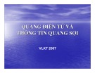 Bài giảng Quang điện tử và thông tin quang sợi