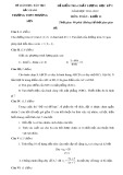 Đề kiểm tra chất lượng học kỳ 1 có đáp án môn: Toán, khối 11 - Trường THPT Phương Sơn (Năm học 2011-2012)