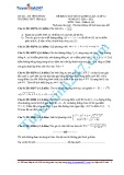 Đề khảo sát chất lượng lần 1 lớp 12 môn: Toán, khối A, A1 - Trường THPT Yên Lạc (Năm học 2014-2015)