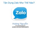 Bài giảng Hướng dẫn Marketing cho Zalo