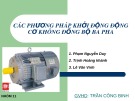 Bài thuyết trình: Các phương pháp khởi động động cơ không đồng bộ ba pha