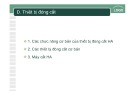 Bài giảng Chuẩn trong thiết kế và thi công các công trình điện: Chương 3.D - Thiết bị đóng cắt