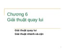 Bài giảng Phân tích và thiết kế giải thuật: Chương 6 - PGS.TS. Dương Tuấn Anh