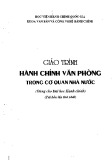 Giáo trình Hành chính văn phòng trong cơ quan nhà nước