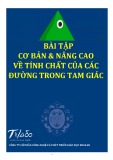 Bài tập về tính chất của các đường trong tam giác cơ bản và nâng cao