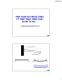 Bài giảng Thủy công: Tính toán cấu kiện bê tông cốt thép theo trạng thái giới hạn thứ hai - TS. Trần Văn Tỷ