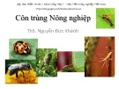 Bài giảng Côn trùng nông nghiệp - ThS. Nguyễn Đức Khánh