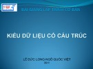 Bài giảng Lập trình cơ bản: Bài 7 - TS. Ngô Quốc Việt