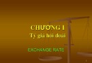 Bài giảng Tài chính quốc tế: Chương 1 - PGS.TS Nguyễn Thị Quy