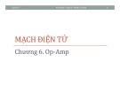 Bài giảng Mạch điện tử: Chương 6 - ĐH Bách khoa TP. HCM