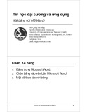 Bài giảng Tin học đại cương và ứng dụng: Chương 4 - Trần Quang Hải Bằng  (phần 3)