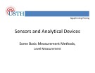 Lecture Sensors and analytical devices: Level measurement - Nguyễn Công Phương