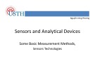 Lecture Sensors and analytical devices: Sensor technologies - Nguyễn Công Phương