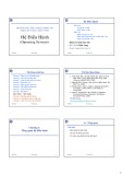 Bài giảng Hệ điều hành (Operating Systems): Chương 1, 2, 3, 4 - TS. Vũ Đức Lung