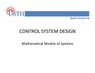 Lecture Control system design: Mathematical models of systems - Nguyễn Công Phương