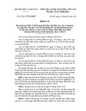 Thông tư số: 07/2015/TT-BGDĐT-Ban hành quy định về khối lượng kiến thức tối thiểu, yêu cầu về năng lực mà người học đạt được sau khi tốt nghiệp đối với mỗi trình độ đào tạo của giáo dục đại học và quy trình xây dựng, thẩm định, ban hành chương trình đào tạo trình độ đại học, thạc sĩ, tiến sĩ