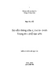 Luận văn Thạc sĩ Ngữ văn: Sự vận động của cái tôi trữ tình trong thơ Chế Lan Viên