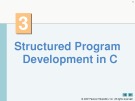 Lecture Charter 3: Structured program development in C