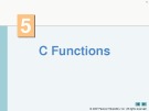 Lecture Charter 5: C Functions