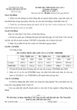 Đề thi thử THPT quốc gia lần 1 có đáp án môn: Địa lí 12 - Trường THPT Hàn Thuyên (Năm học 2015-2016)