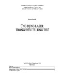 Báo cáo chuyên đề: Ứng dụng Laser trong điều trị ung thư
