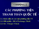 Bài giảng Thanh toán quốc tế - Chương 2: Các phương tiện thanh toán quốc tế