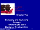 Lecture Principles of Marketing - Chapter 2: Company and Marketing strategy partnering to build customer relationships