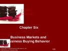 Lecture Principles of Marketing - Chapter 6: Business markets and business buying behavior