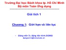 Bài giảng Giải tích 1: Chương 1 - TS. Đặng Văn Vinh