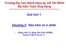 Bài giảng Giải tích 1: Chương 2 - TS. Đặng Văn Vinh