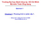 Bài giảng Giải tích 1: Chương 4 - TS. Đặng Văn Vinh