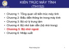 Bài giảng Kiến trúc máy tính: Chương 5 - Phạm Hoàng Sơn