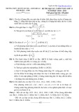 Đề thi học kỳ 2 có đáp án môn: Toán  11 - Trường THPT chuyên Hà Nội, Amsterdam (Năm học 2010-2011)