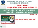 Bài giảng Nhập môn Công nghệ thông tin: Hướng dẫn bài tập 1 - Th.S Dương Thành Phết