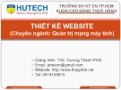 Bài giảng Thiết kế Website: Chương 0 - ThS. Dương Thành Phết