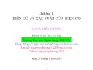Bài giảng Xác suất thống kê: Chương 1 - ThS. Nguyễn Phương (ĐH Ngân hàng TP. Hồ Chí Minh)