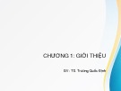 Bài giảng Lập trình hướng đối tượng: Chương 1 - TS. Trương Quốc Định