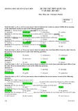 Đề thi thử kỳ thi THPT quốc gia  năm 2015 có đáp án môn Tiếng Anh - Trường THPT Chuyên Lê Quý Đôn (Mã đề 246)