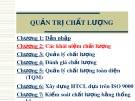 Bài giảng Quản trị chất lượng: Chương 2