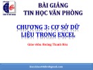 Bài giảng Tin học văn phòng: Chương 3 - Hoàng Thanh Hòa