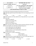 Đề thi kết thúc học phần Thị trường chứng khoán (năm 2014): Đề số 1