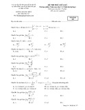 Đề thi giữa kỳ Toán cao cấp C1 (trình độ đại học): Mã đề thi 354