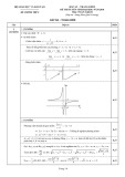 Đáp án đề thi tuyển sinh đại học môn Toán (năm 2010): Khối B